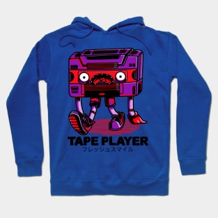 Tape Player Funny Cartoon Characters Hoodie